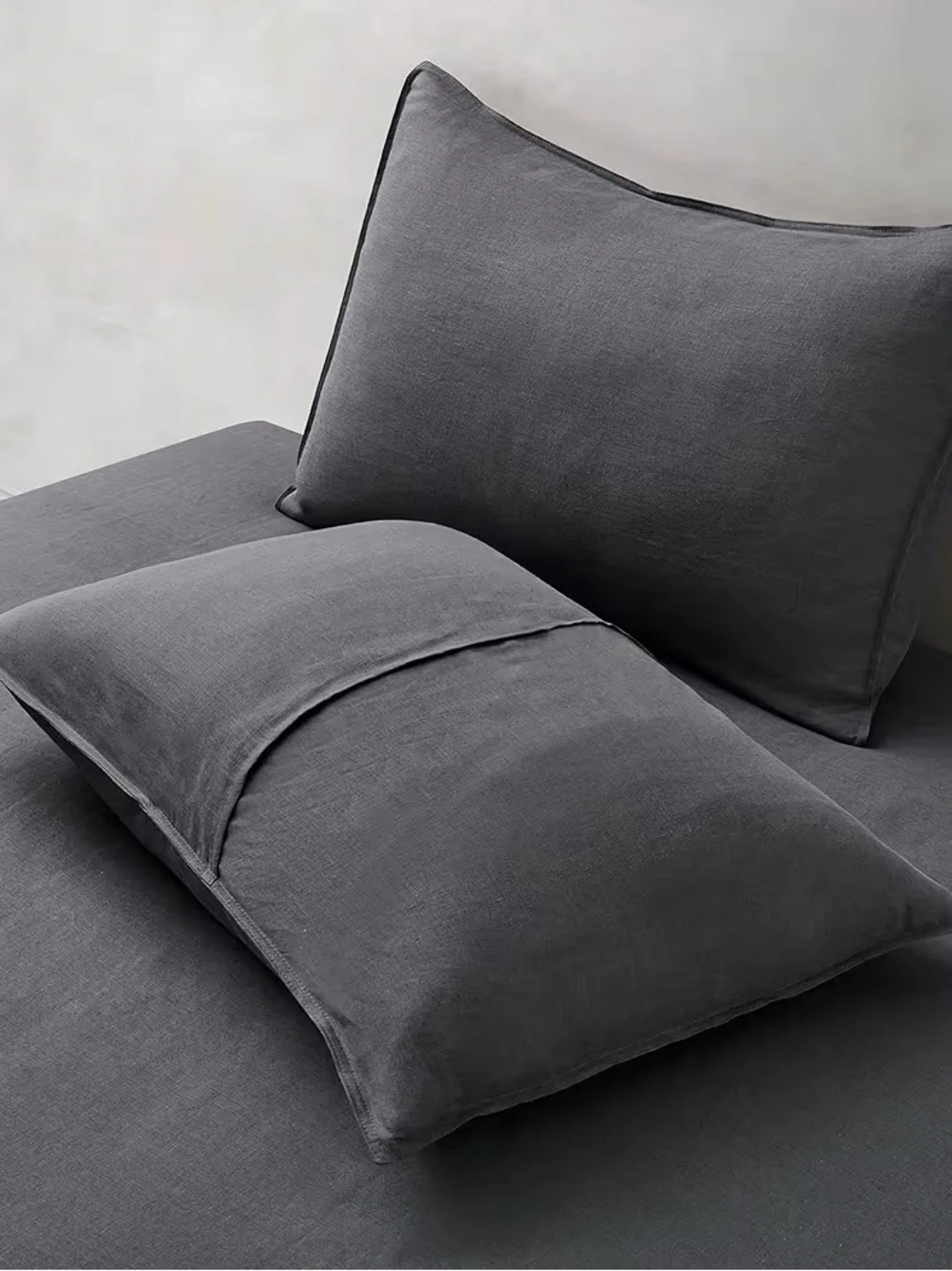 ATLINIA 100% Linen Pillowcases 2, Standard 20
